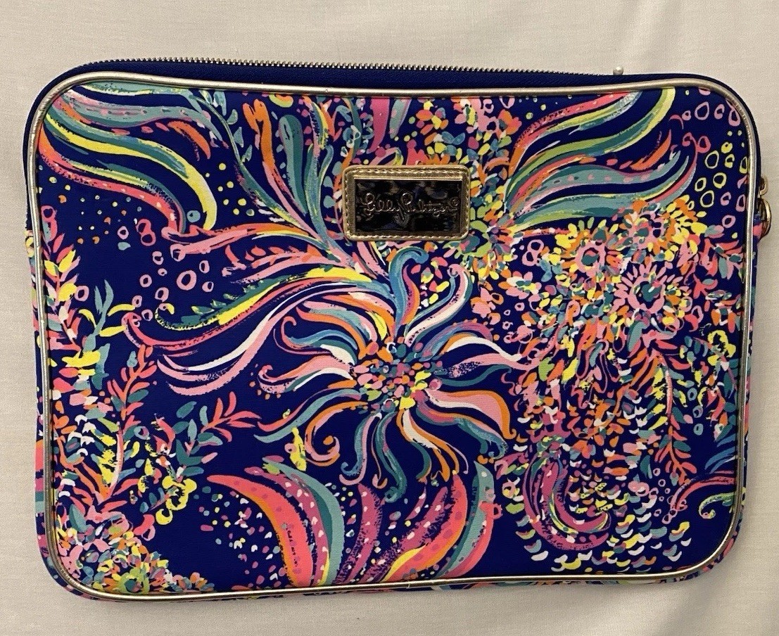 Lilly Pulitzer Tech Computer Sleeve Case 14”x10”
