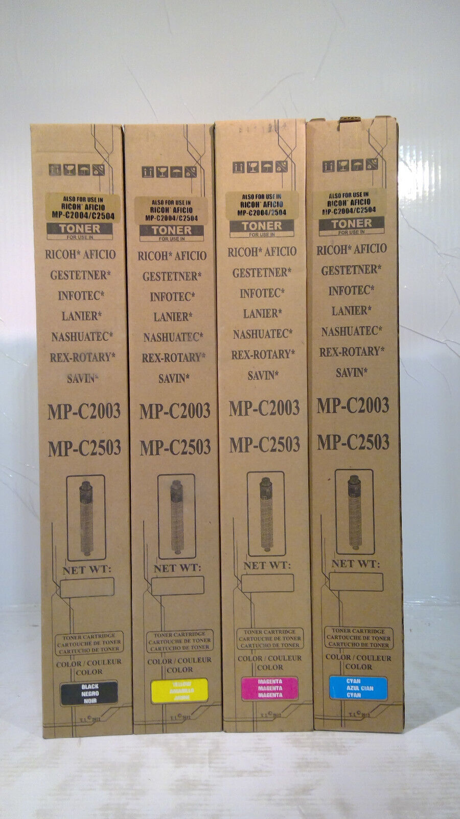 Compatible Ricoh Aficio MP-C2003/2503 841918/841920/841921/841922 CMYK Full Set