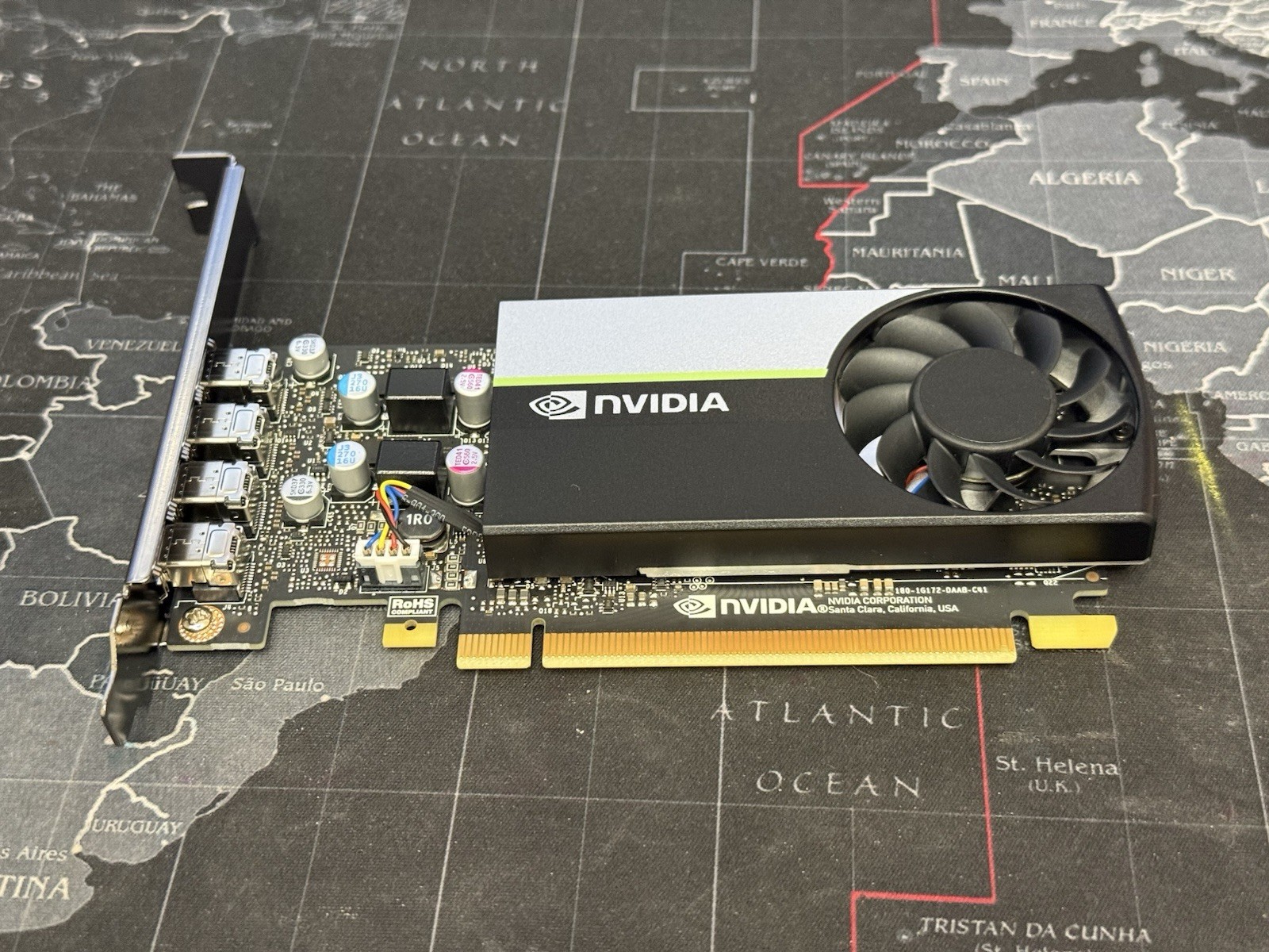 NVIDIA T1000 4GB GDDR6 PCIe x16 4×Mini DP GPU Low Profile Graphics Card, TESTED