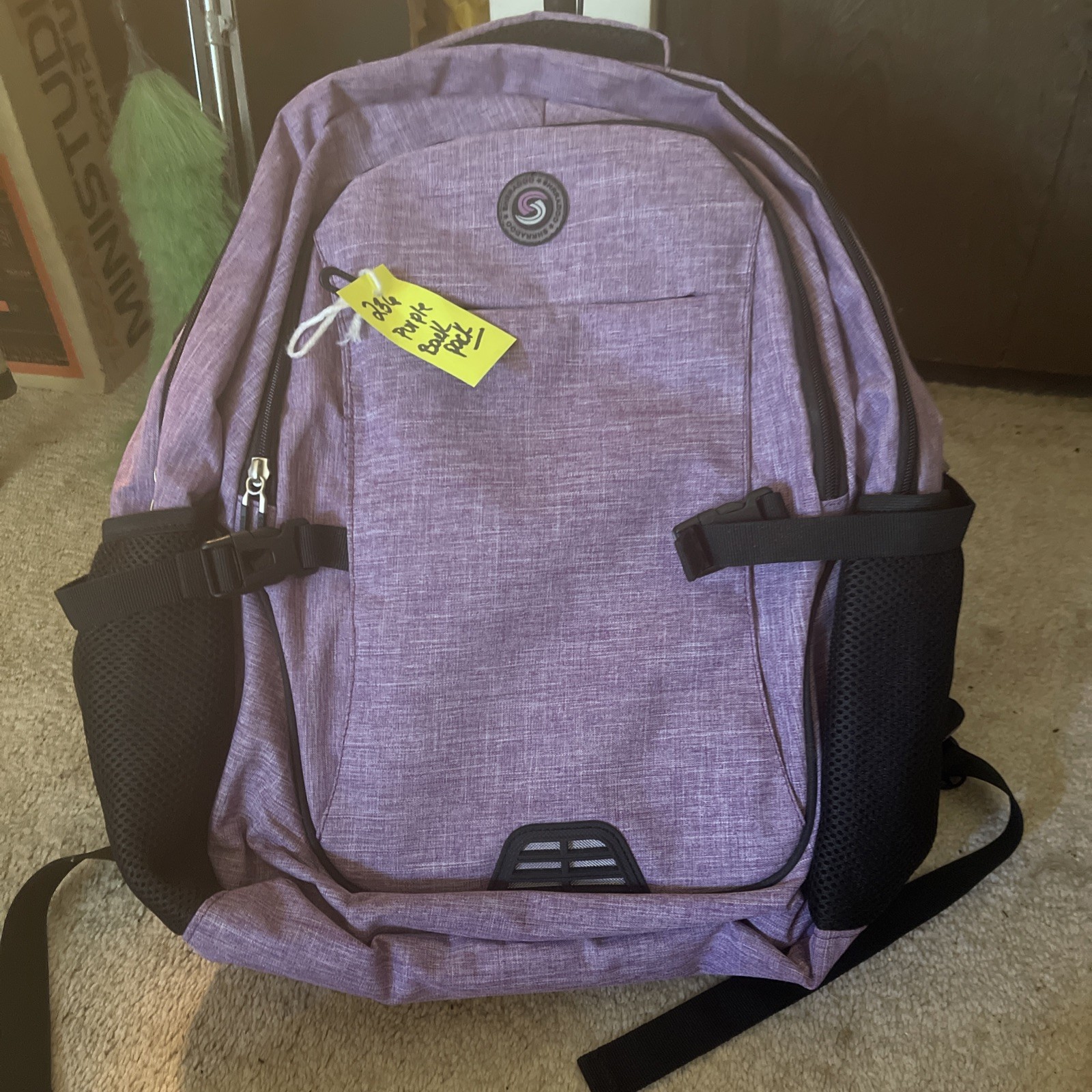 Shrradoo Anti-Theft Laptop Backpack Travel Bookbag w/Charging Port NWT