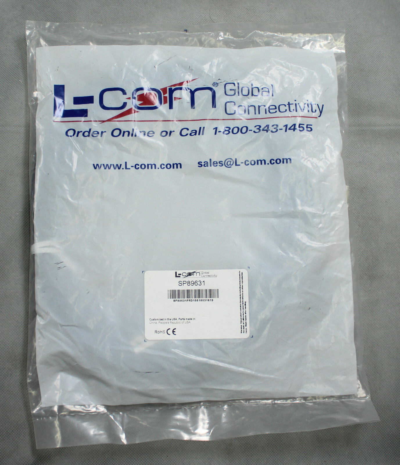 L-Com LC/LC Ultra-Fox Plus OM3 Military Optical Fiber 50/125UM SP89631 11.5m