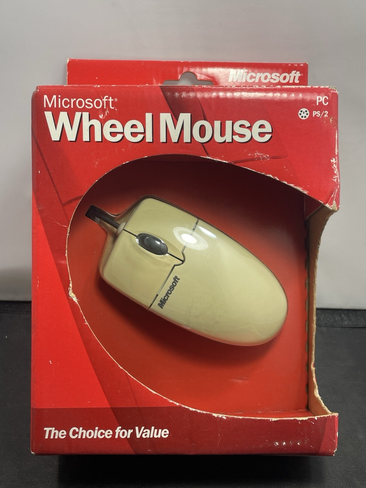 Microsoft Wheel Mouse PS/2 Windows Brand New - X08-07239