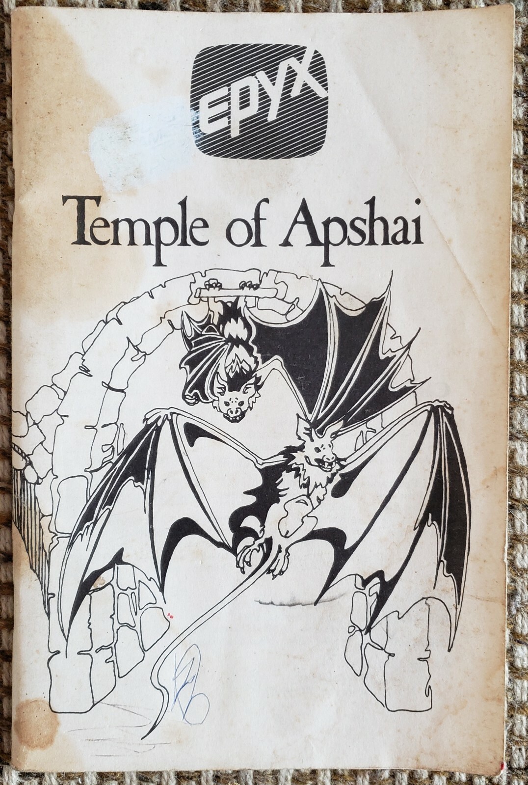 1982 PC GAMING EPYX TEMPLE OF EPHASIA BOOKLET MANUAL ROLEPLAY GAME Rare VINTAGE 