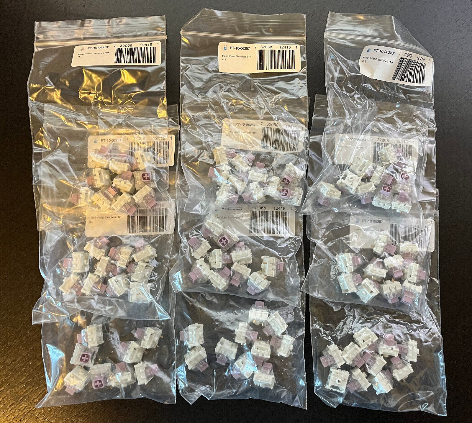 Hako Violet Non-Linear/Tactile Switches (88 count)