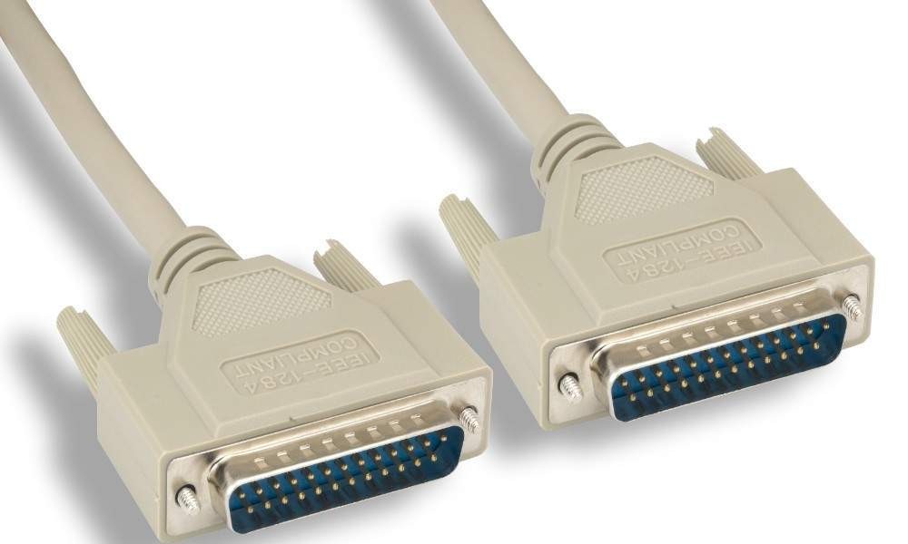 6FT DB25 25-Pin Male Male IEEE 1284 Parallel Cable Cord Straight Molded