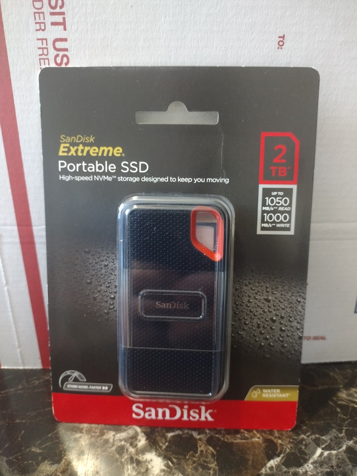 SanDisk Portable Extreme Portable SSD 2TB USB 3.2 Gen 2 SSD SDSSDE61-2T00-A NEW