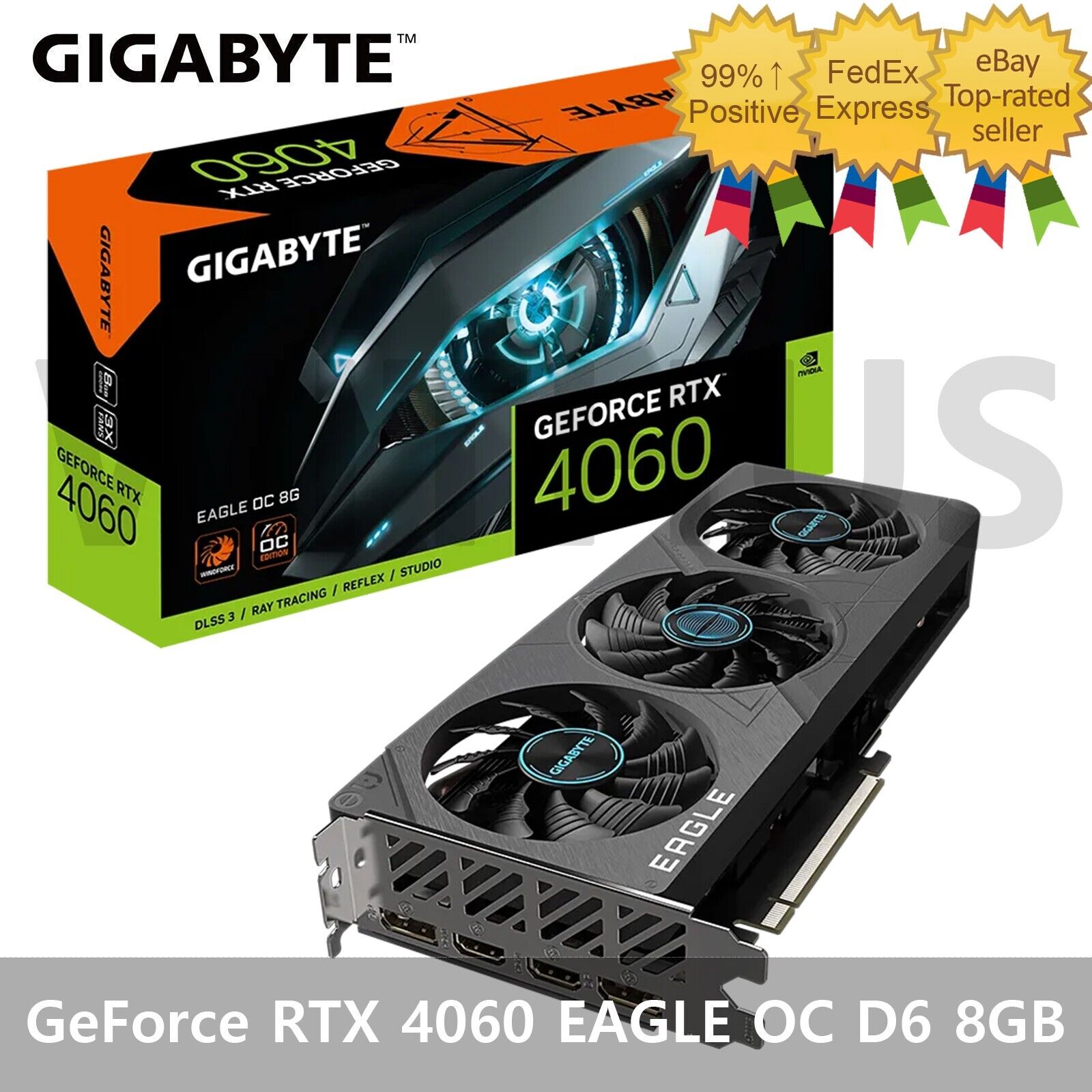 GIGABYTE NVIDIA GeForce RTX 4060 EAGLE OC D6 8GB Gaming Graphics Card - Tracking