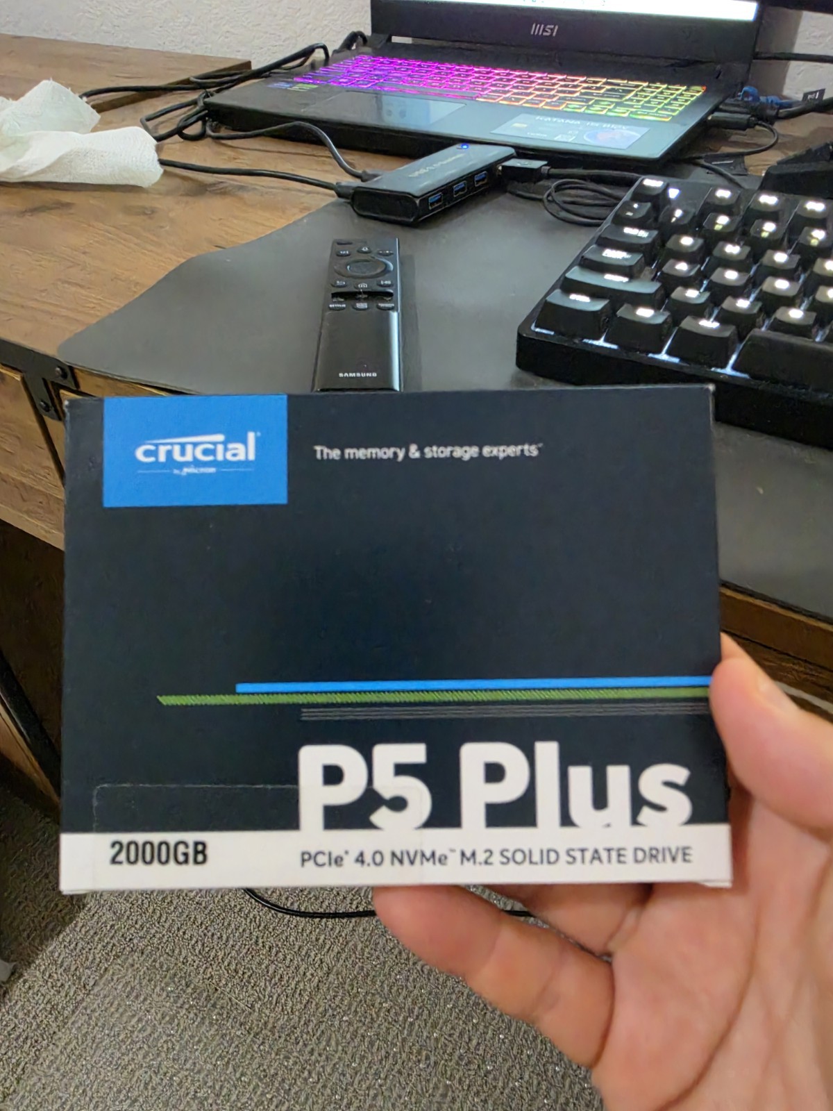 Crucial P5 Plus 2TB M.2 NVMe Internal SSD (CT2000P5PSSD8)