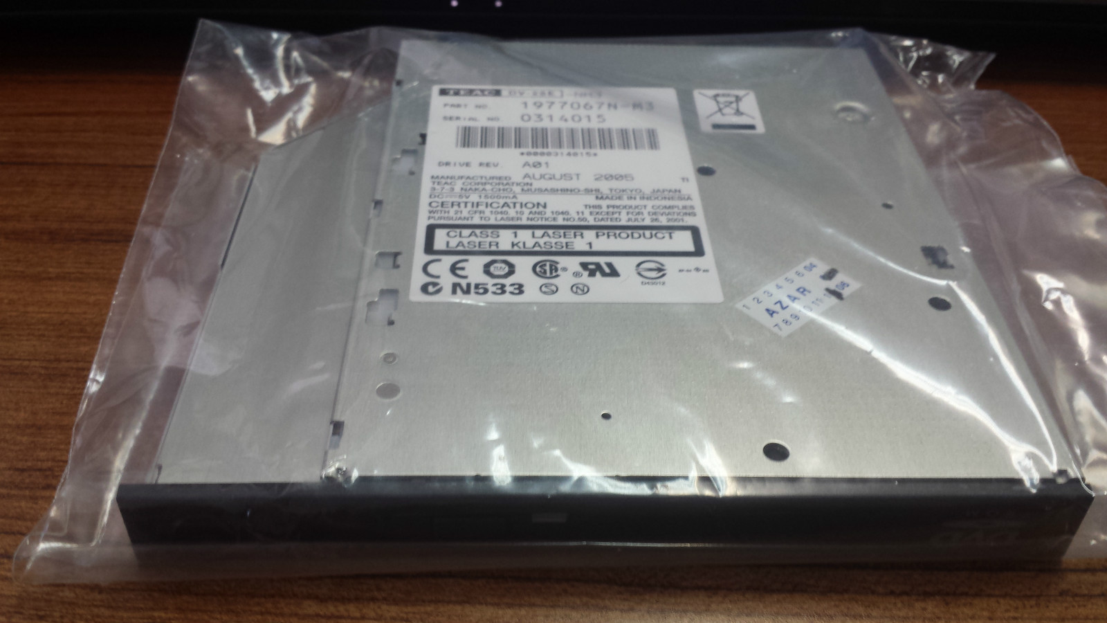 TEAC DVD ROM DV-28E-NM3 1977067N-M3 SLIM DV-28E