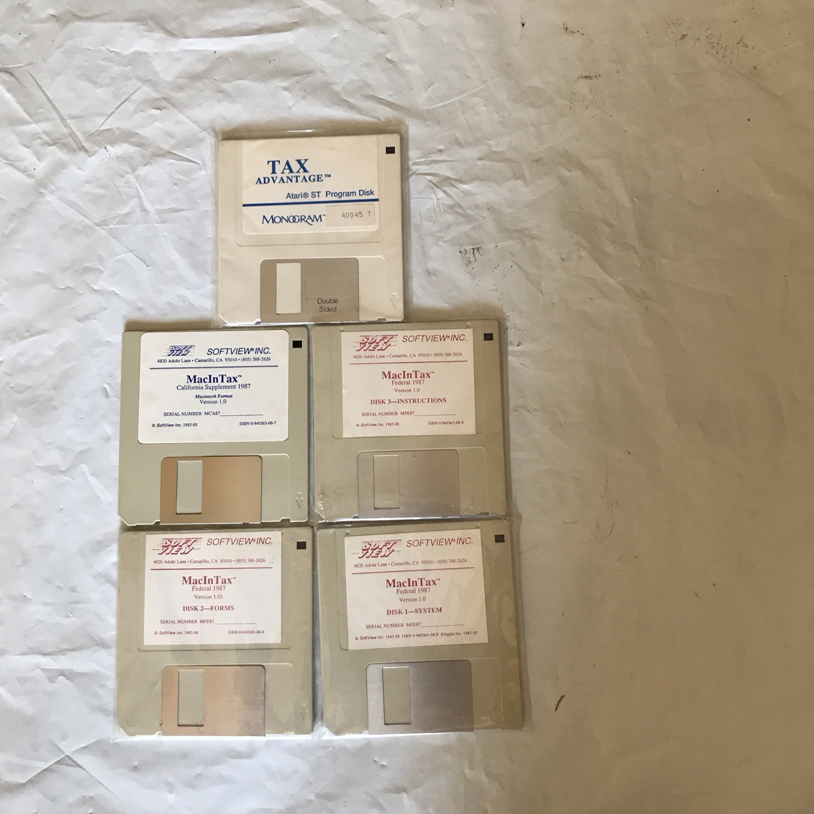 MacinTax Floppy Disks
