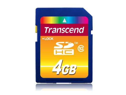Transcend TS4GSDHC10 SD Card SDHC 4GB Class 10 TS4GSDHC10, 4GB, SDHC, 10, 2 ~E~