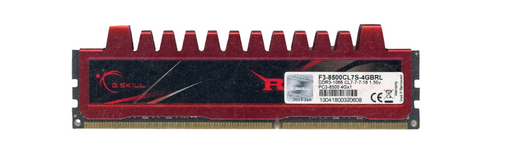MEMORY G.SKILL 4GB DDR3 PC3-8500U 1066MHz F3-8500CL7S-4GBRL Non-ECC