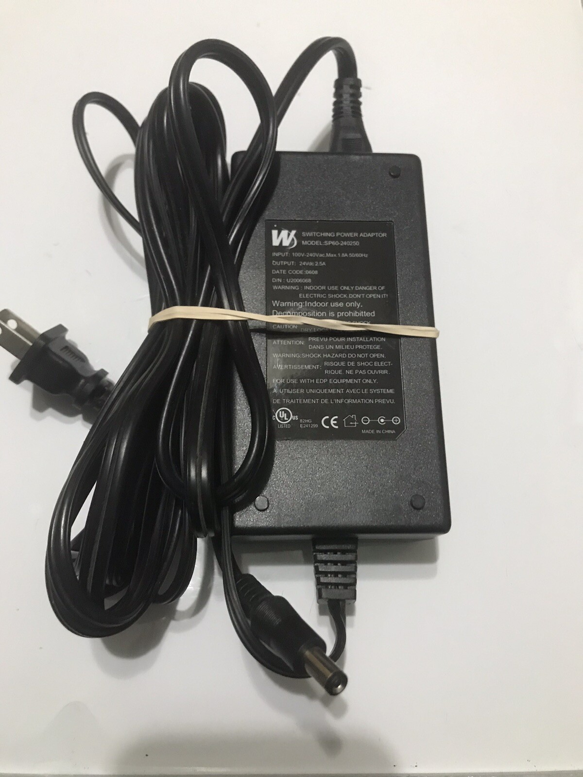 Genuine Switching Power Adaptor SP60-240250 60W 24V 2.5A - U2006068
