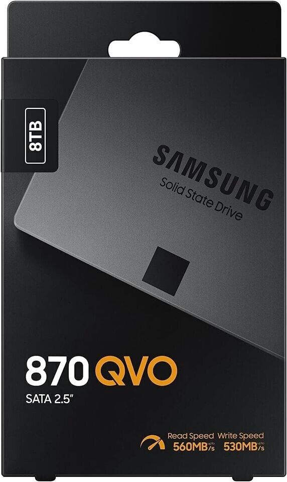 Open Box 8TB Samsung 870 QVO 2.5