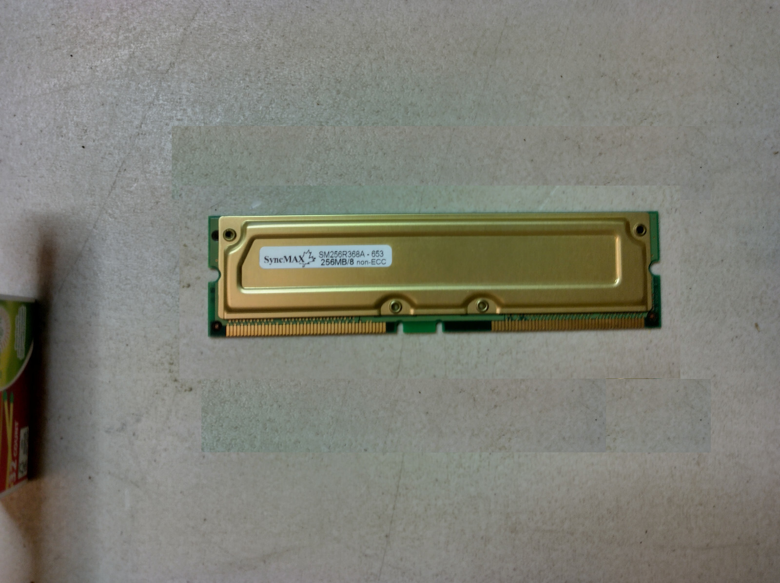Syncmax 256MB 8 PC800 45 RDRAM SM256R368A-653 Non-ECC NonProfit EDU Org