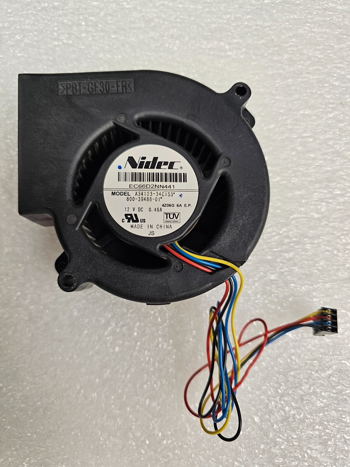 Cisco 800-39488-01 4-PIN FAN Blower 12V 0.48A Genuine Cisco A34123-34CIS3
