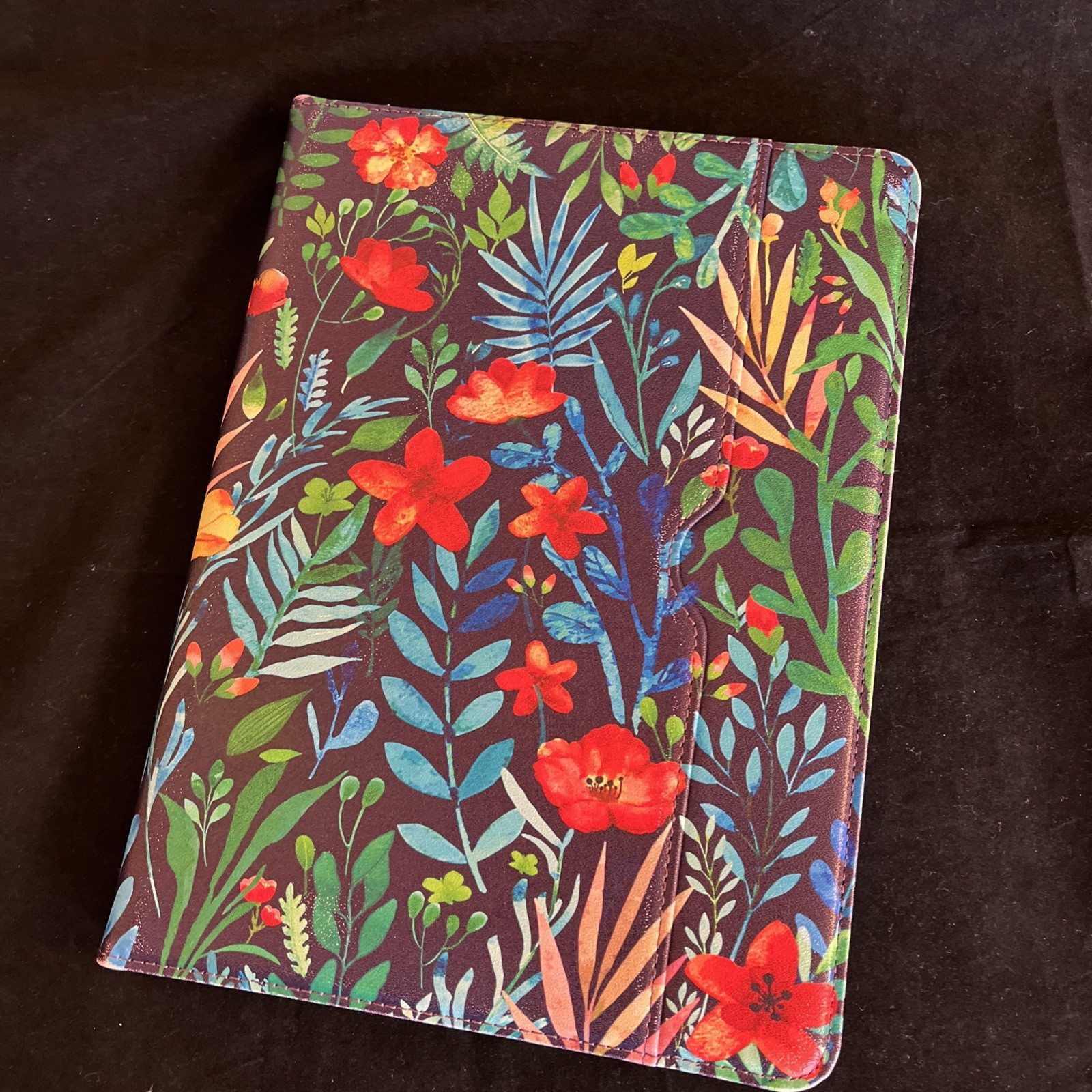 DTTO Case For Ipad 9Th 8Th 7Th Gen 10.2in 2019-2021 Jungle Night Flower Leather