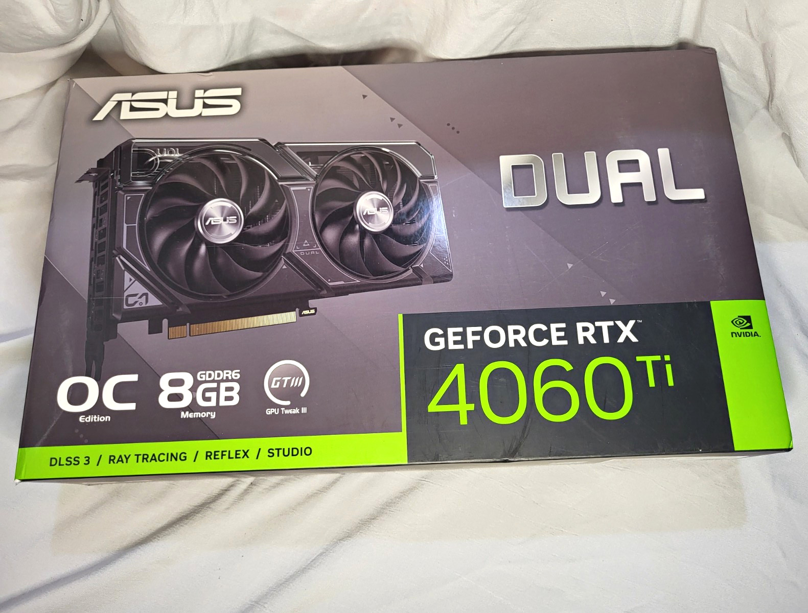 ASUS Dual NVIDIA GeForce RTX 4060 Ti 8GB GDDR6 Ray Tracing DLSS 3 PCIe x16