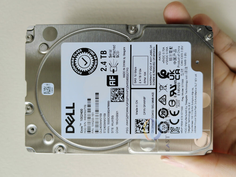 401-ABHQ For R640 R740 R740XD Dell 0RWR8F ST2400MM0159 2.4TB 10K SAS 2.5" 12Gb