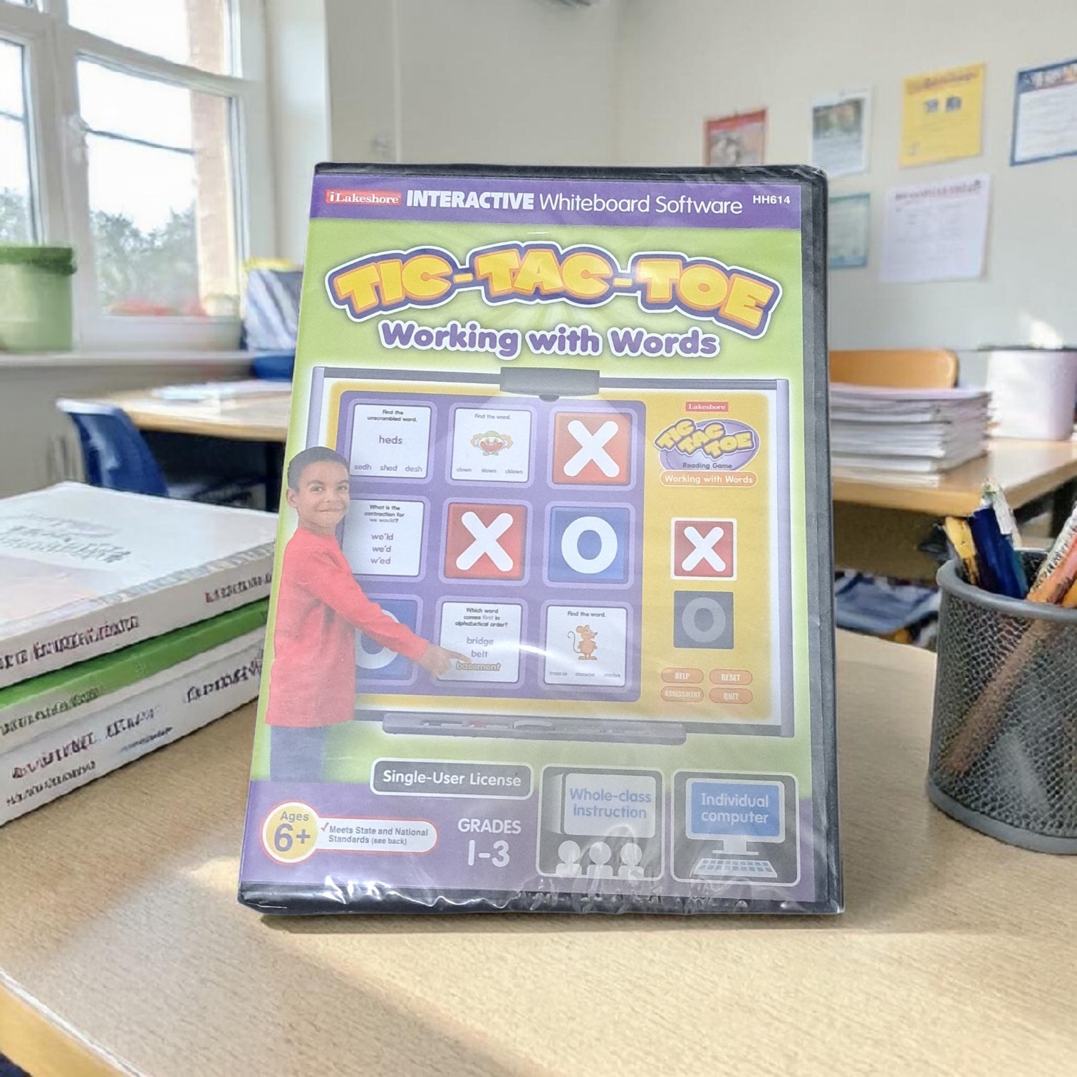 Tic Tac Toe Working Words CD-ROM  Homeschool  Game Grades 1–3 PC Mac Educational