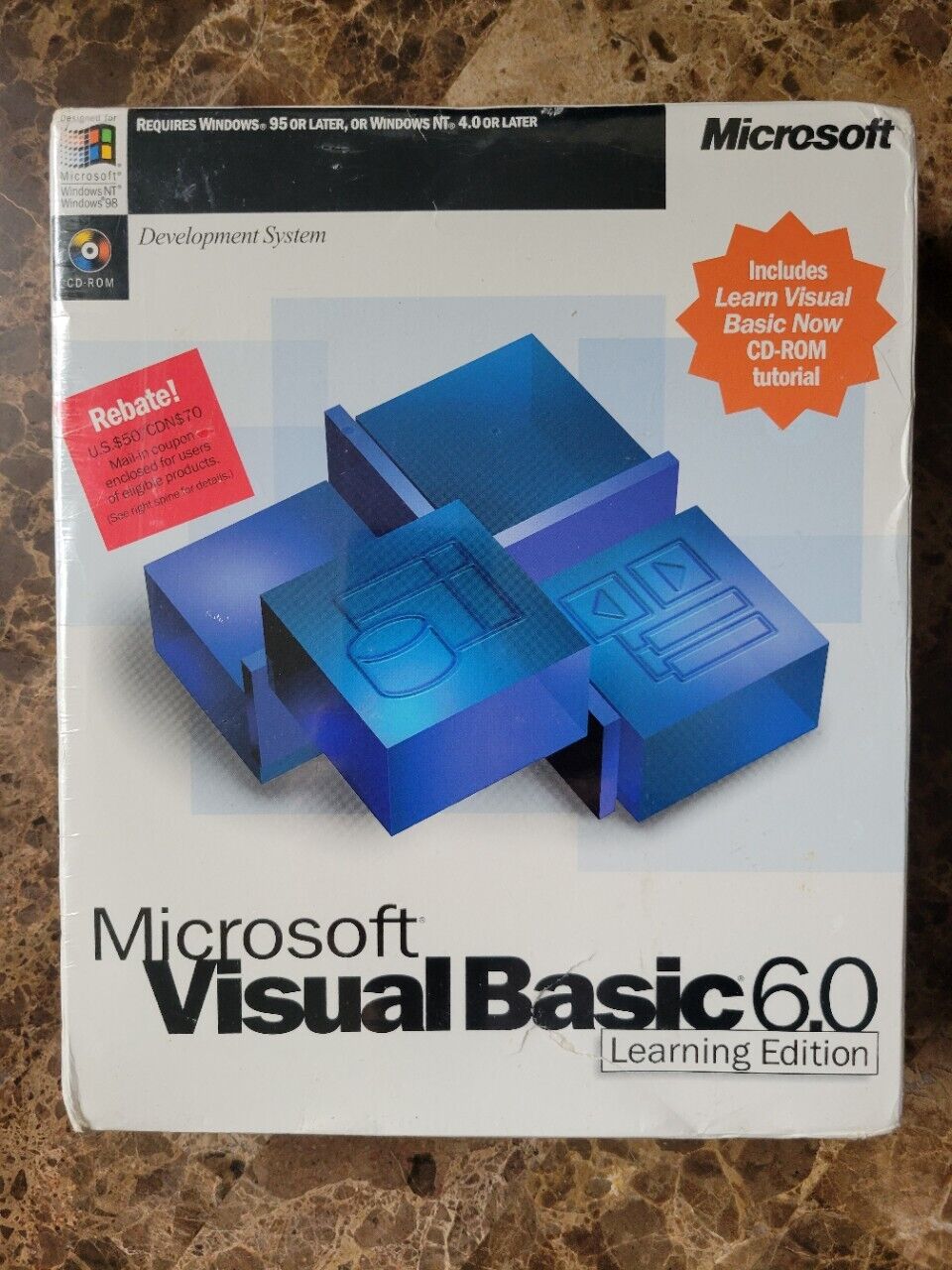 NEW SEALED Microsoft Visual Basic 6.0 Standard (Learning Edition)