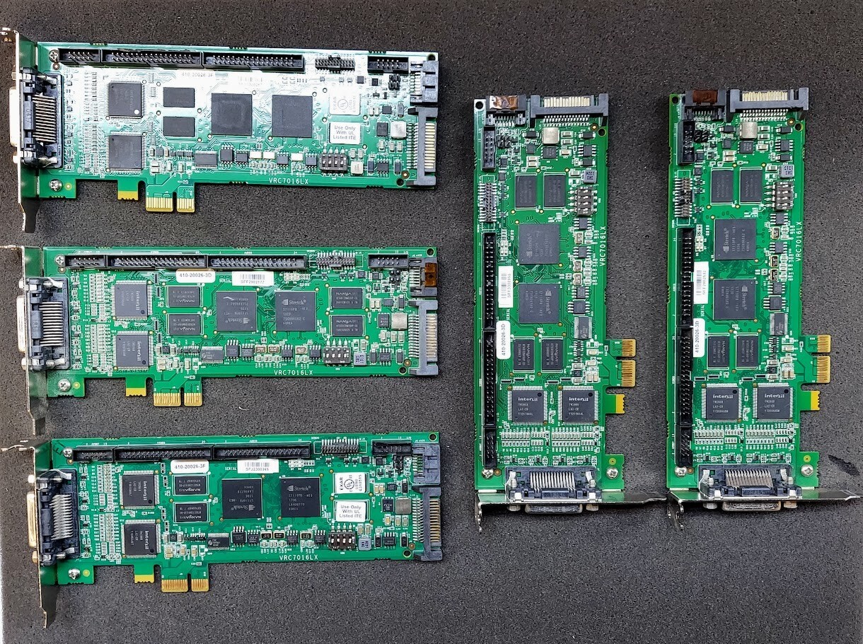 LOT OF 5 STRETCH VRC7016LX 16 Channel PCIe DVR Card