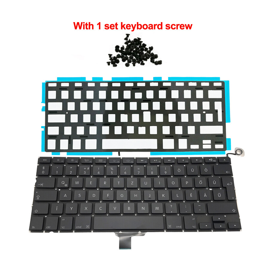 New Hungary Hungarian Keyboard + Backlight For Macbook Pro 13" A1278 2009-2012