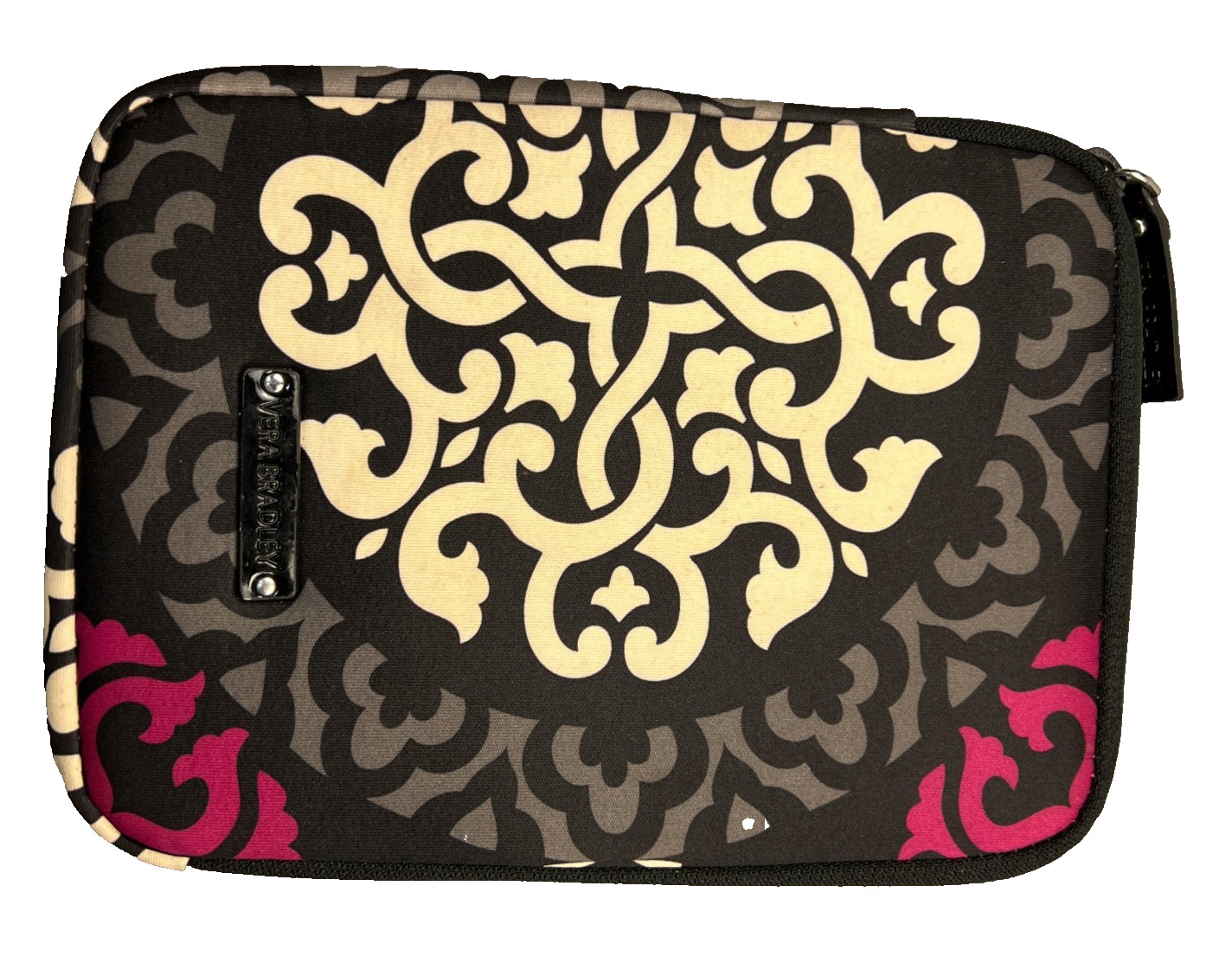 Vera Bradley Tablet Case Womens Zippered Neoprene 8" X 6" Canterberry Magenta