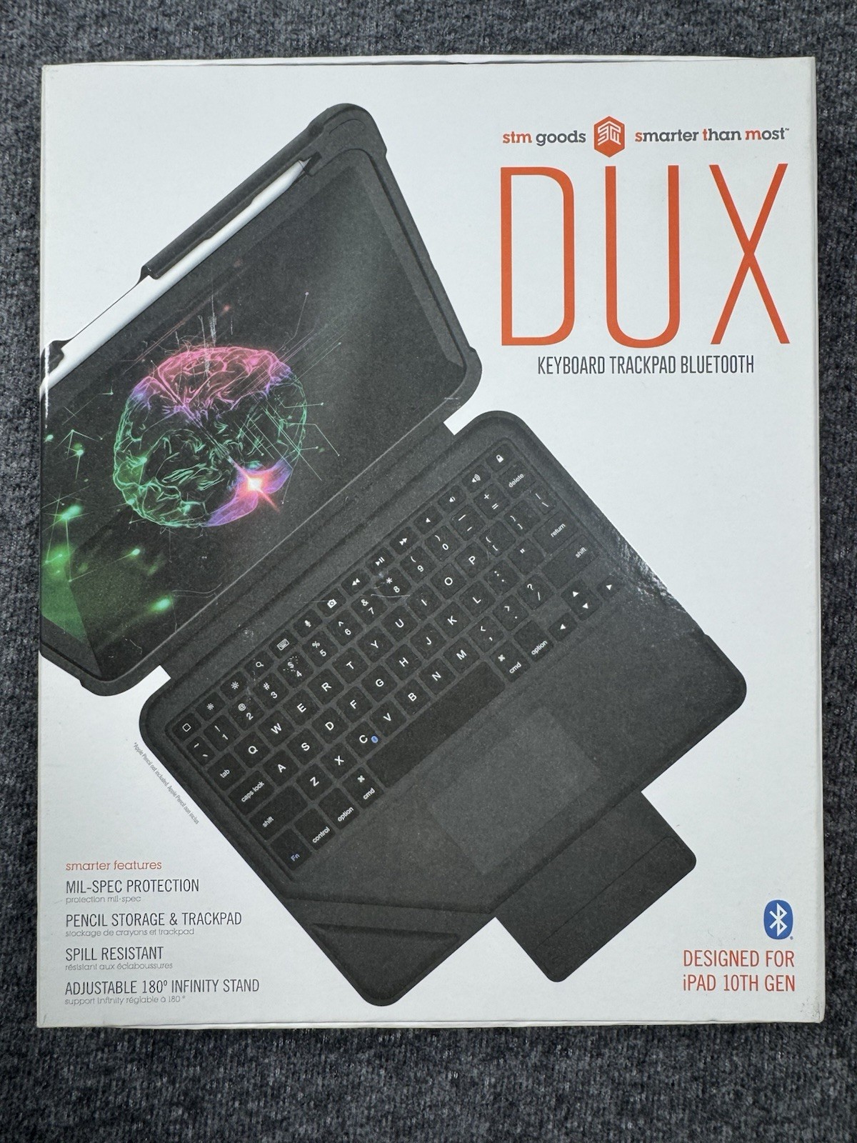 APPLE IPAD STM Dux Bluetooth Keyboard Trackpad Case for APPLE iPad 10th GEN
