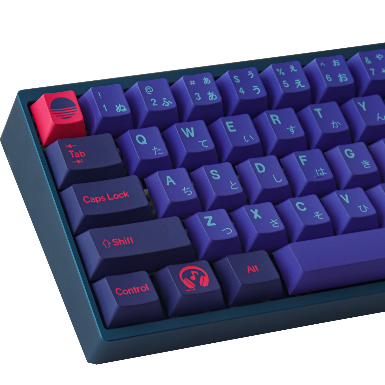 GMK Laser Keycaps Clone Cherry Dye Subs Purple Black Pink PBT Keycap Set 
