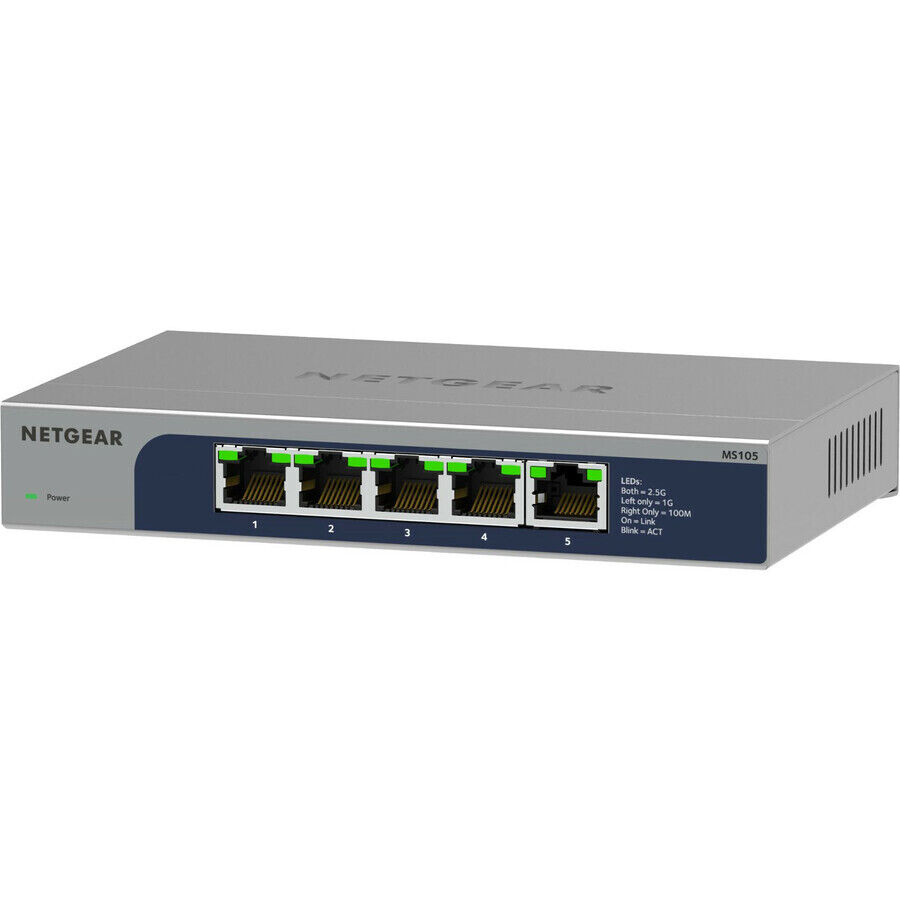 *NEW* Netgear MS105 5-port Multi-Gigabit (2.5G) Ethernet Unmanaged Switch