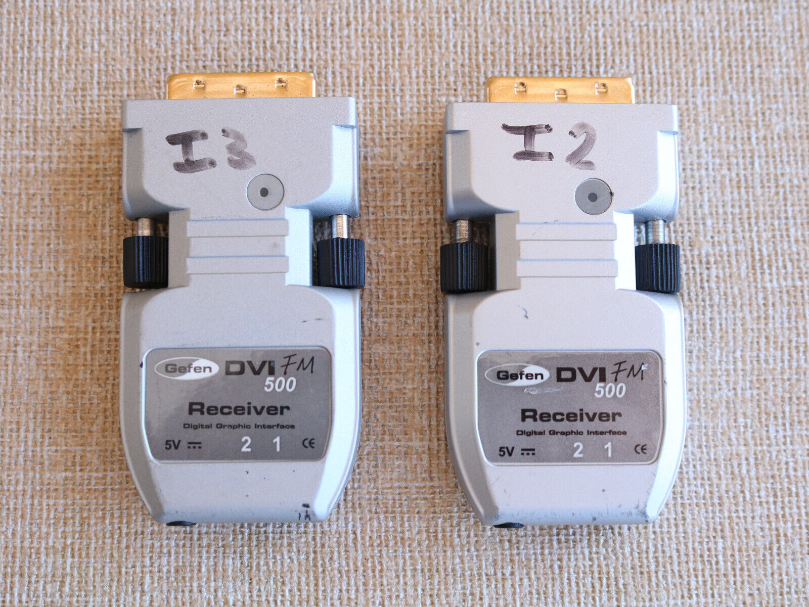 GEFEN  (EXT-DVI-FM500) Video Audio Extender Only No Power Adapter Lot Of 2