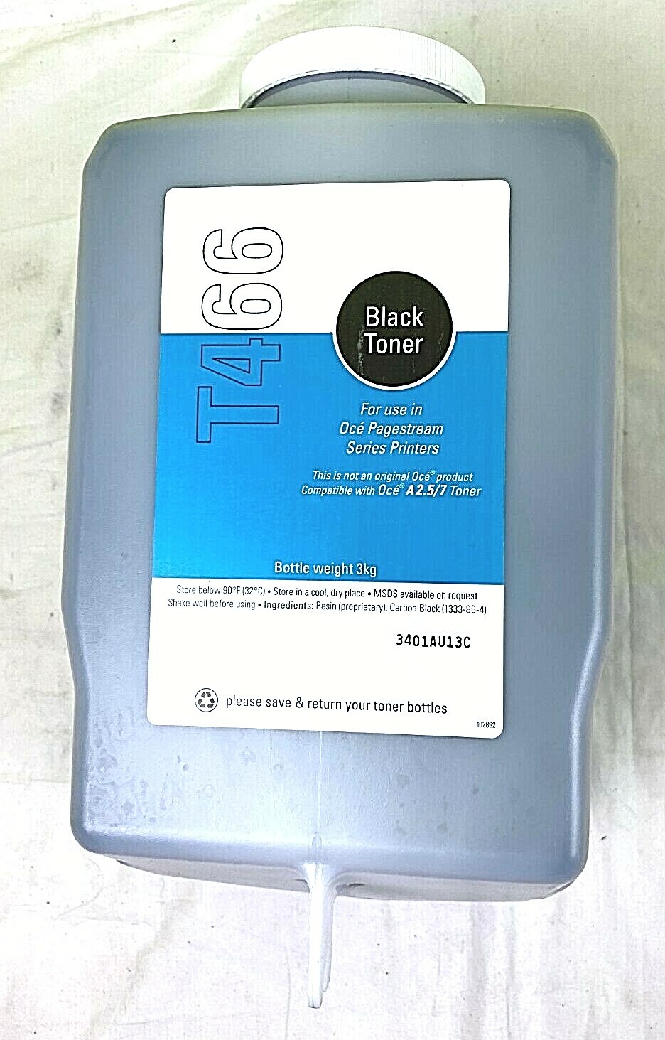 T466 Black Toner for OCE Pagestream Series Printers Compatible w/ A2.5/7 Toner