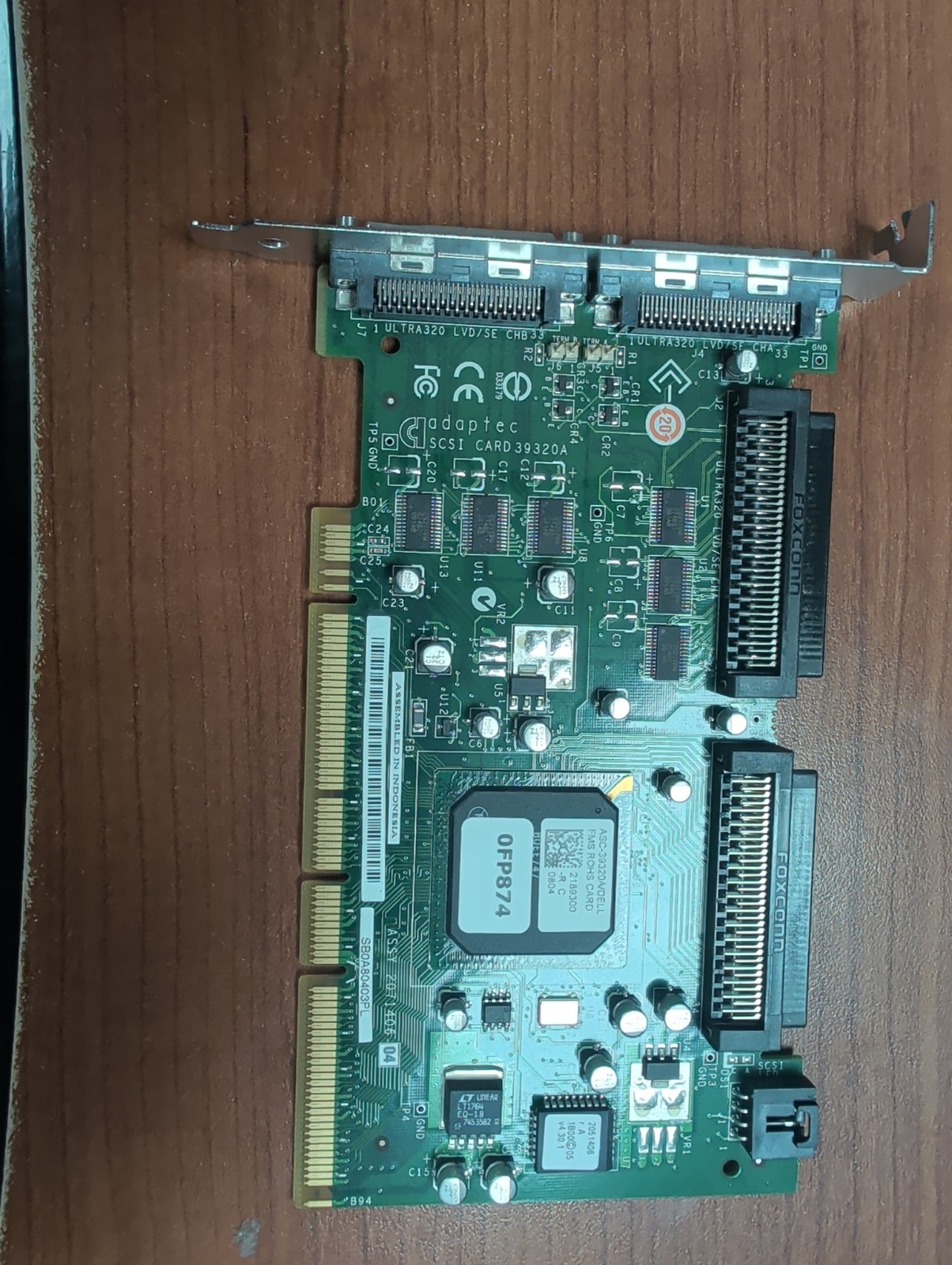 Dell FP874 0FP874 Dual Channel SCSI Network RAID Host Controller PCI-X Card (C1)