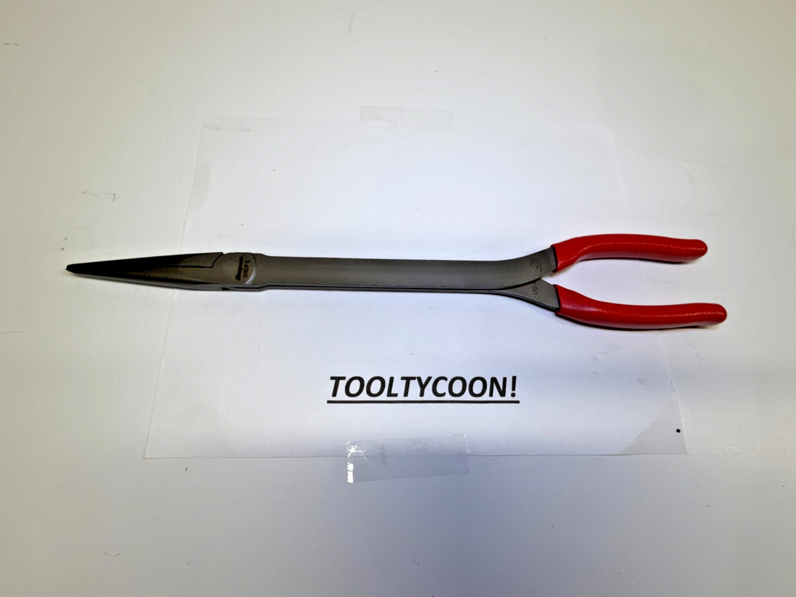 SNAP-ON NEW USA LONG 15" NEEDLE NOSE PLIERS 915CF RED