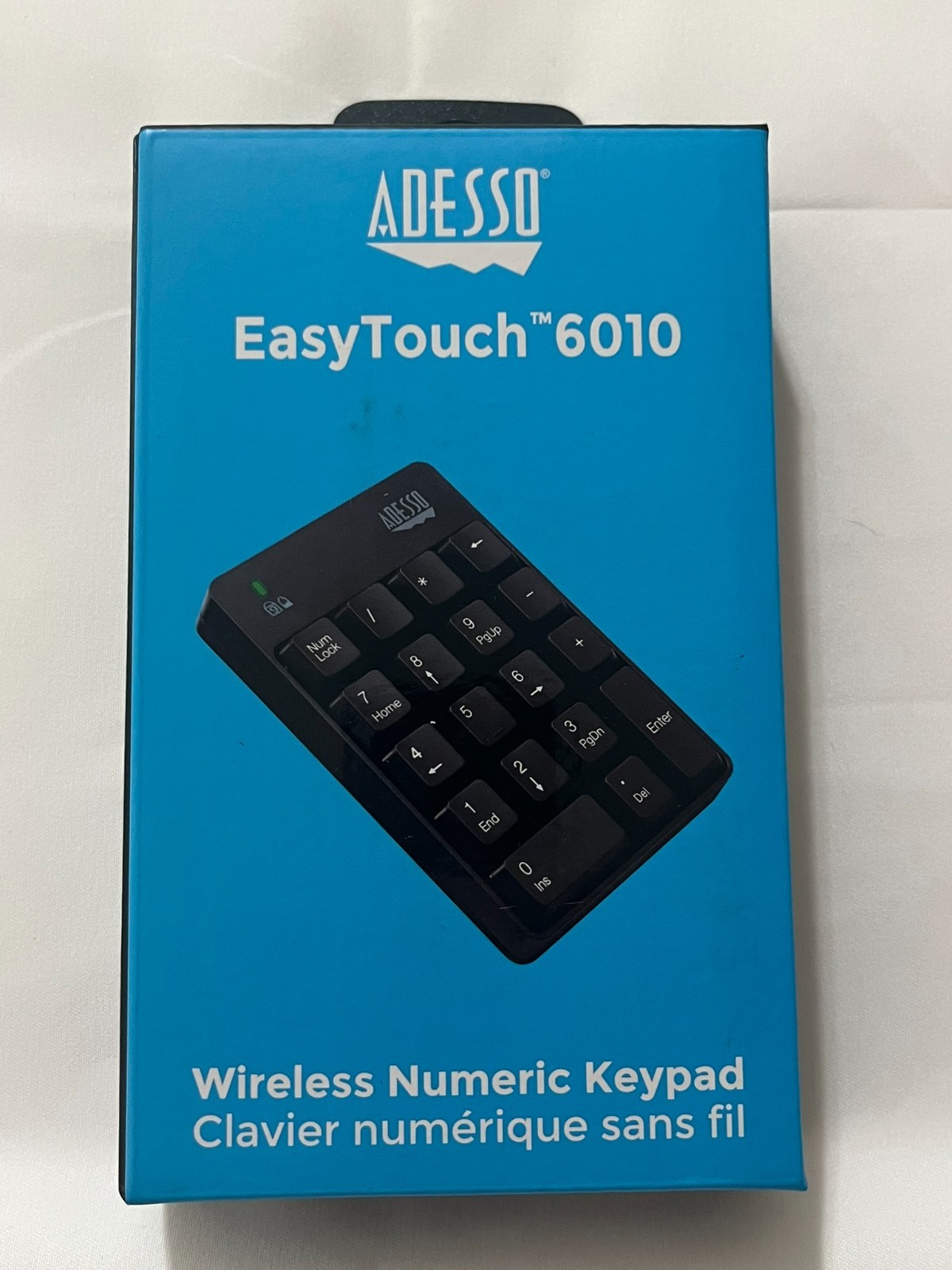 Adesso Easy Touch USB Wireless Numeric Keypad 18-Key Portable Black WKB-6010UB