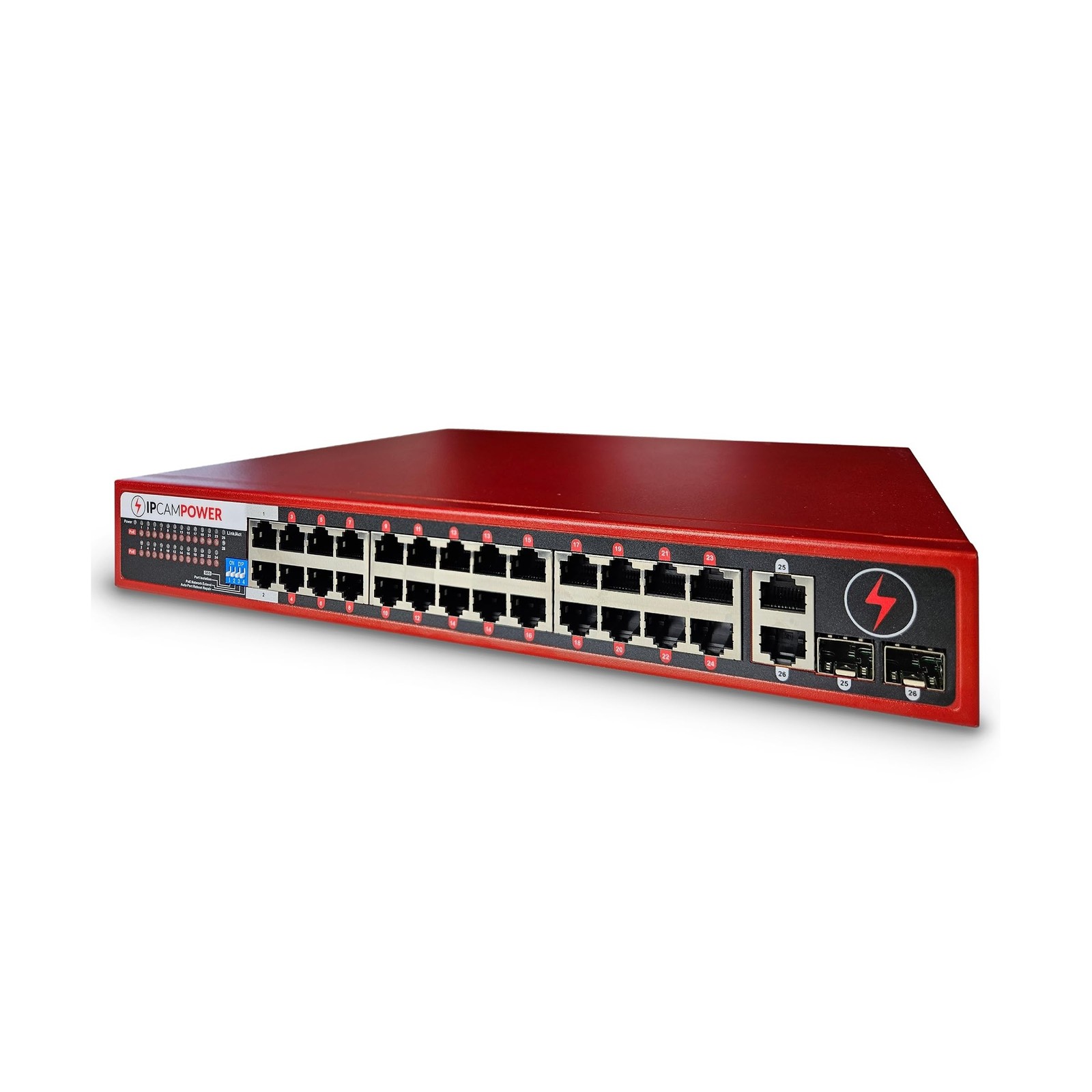 Unmanaged 24 Port POE Network Switch W/ 2 Gigabit Uplinks, POE+ 30 Watts per ...