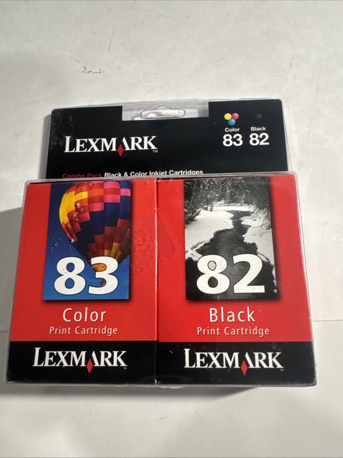 Genuine New Lexmark 82 & 83 Printer Inkjet Cartridges Black & Color