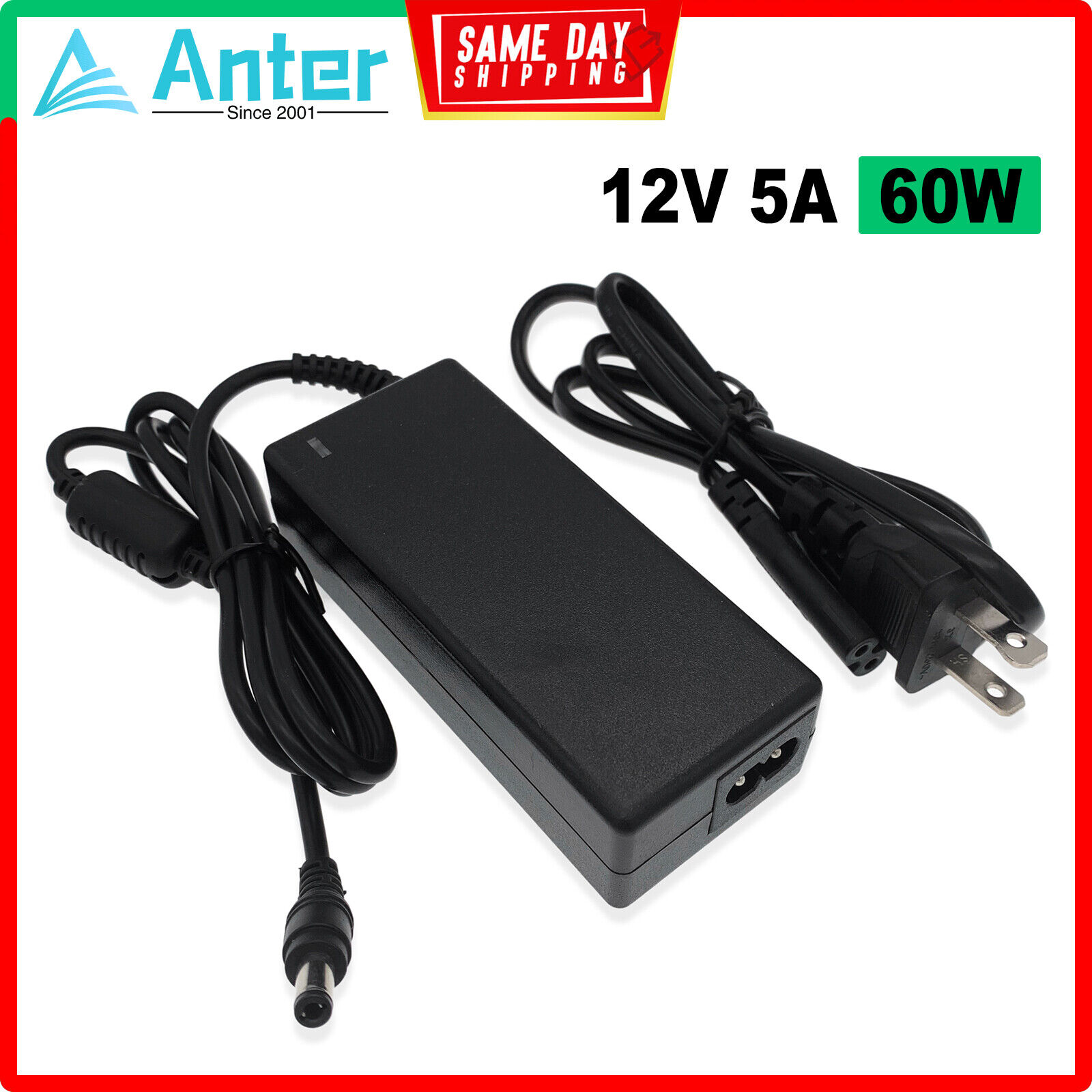 AC Adapter/Power Supply + Cord for Wearnes Global Co WDS050120 WDS060120 Monitor