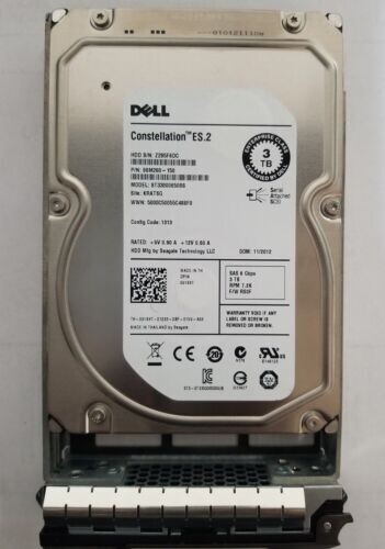 91K8T ST33000650SS FOR Dell 3TB 7200RPM 6Gbps 3.5" SAS SERVER HDD Hard Drive