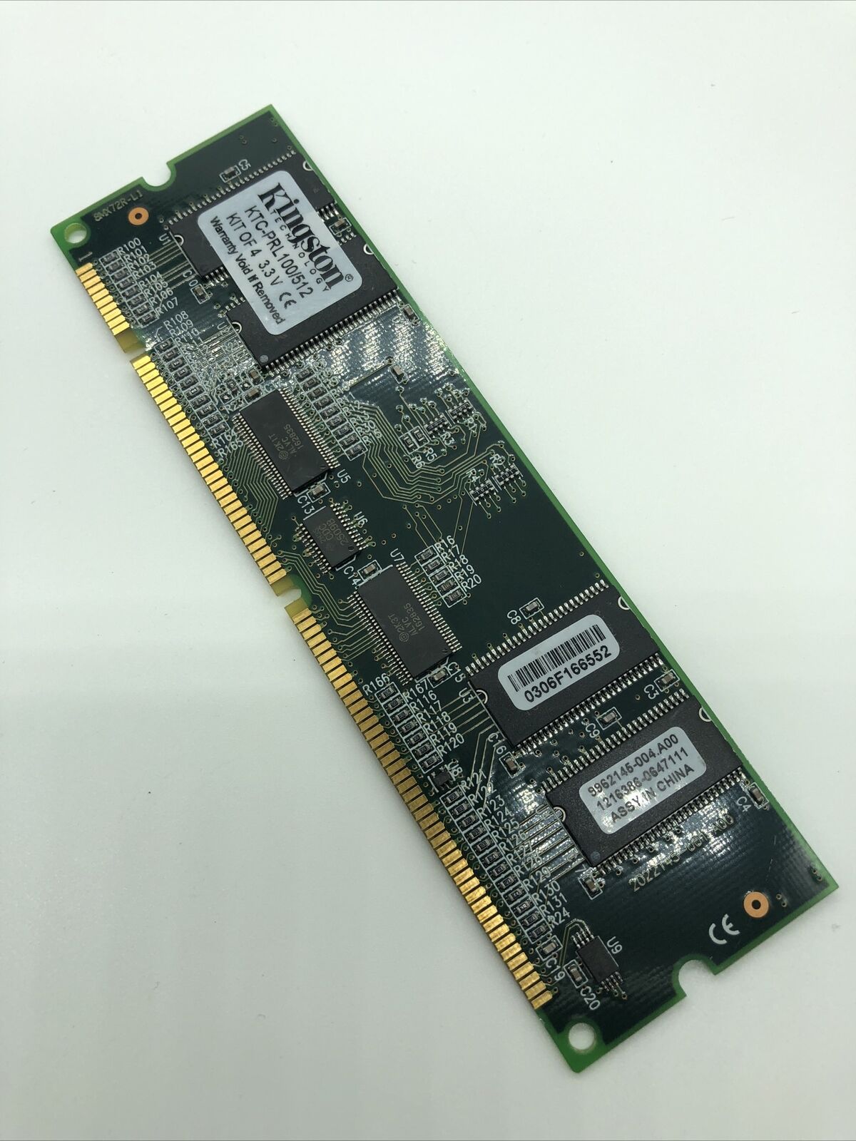 128MB PC-100 168Pin ECC DIMM Memory Module 16x72 128 MEG Kingston Micron PC100