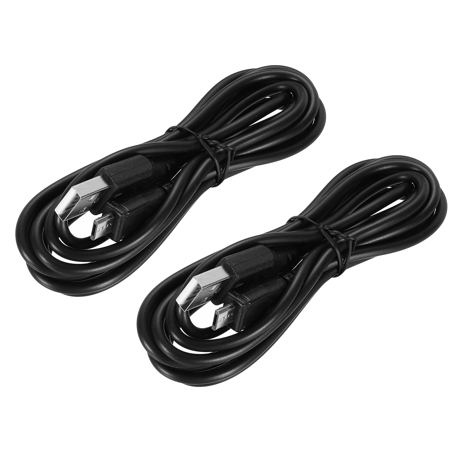 2 Pcs Micro USB Cable, 6.6ft USB Micro Cable USB to Micro USB Cable, Black