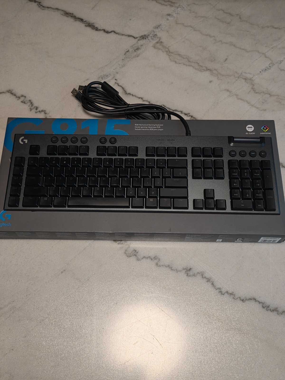 *READ* Logitech G815 LightSync RGB Mechanical Gaming Keyboard... *Read descri*