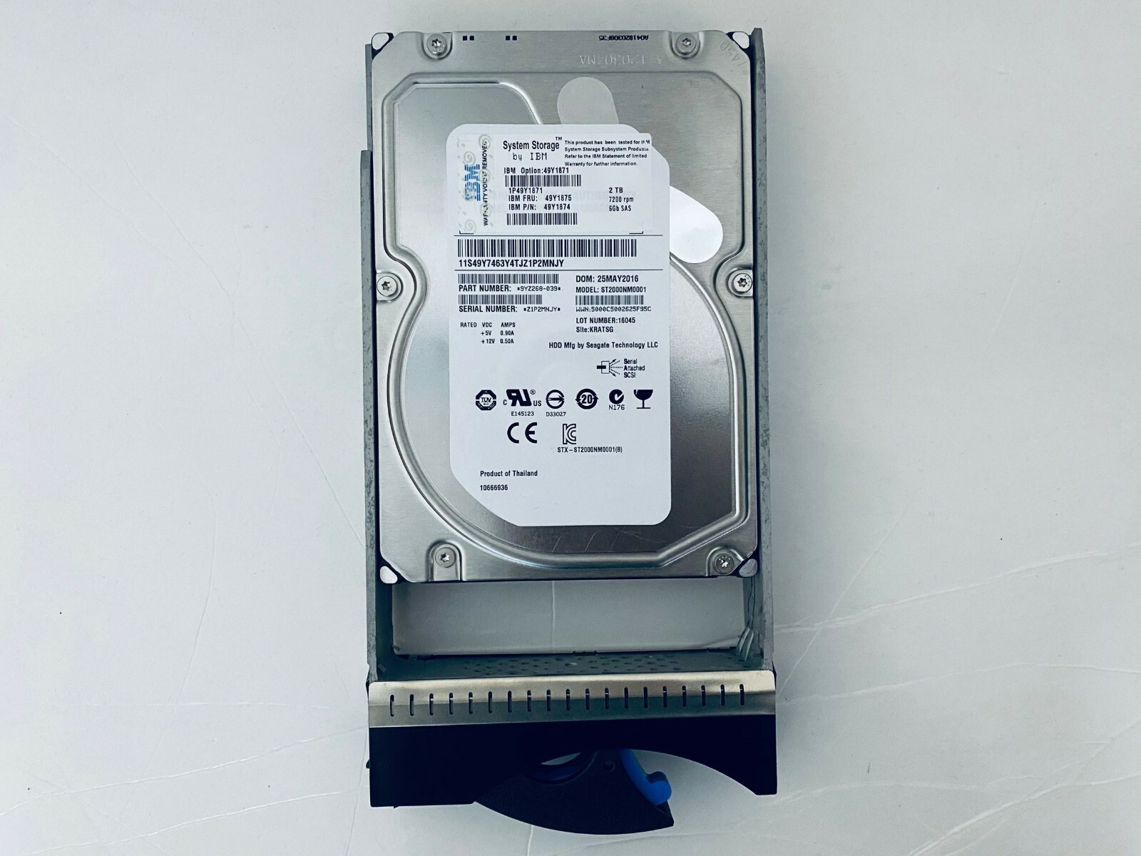 FOR IBM 49Y1875 49Y1871 49Y1874 2TB SAS 7.2K 3.5" 6gb/s DS3512 DS3500 HARD DRIVE
