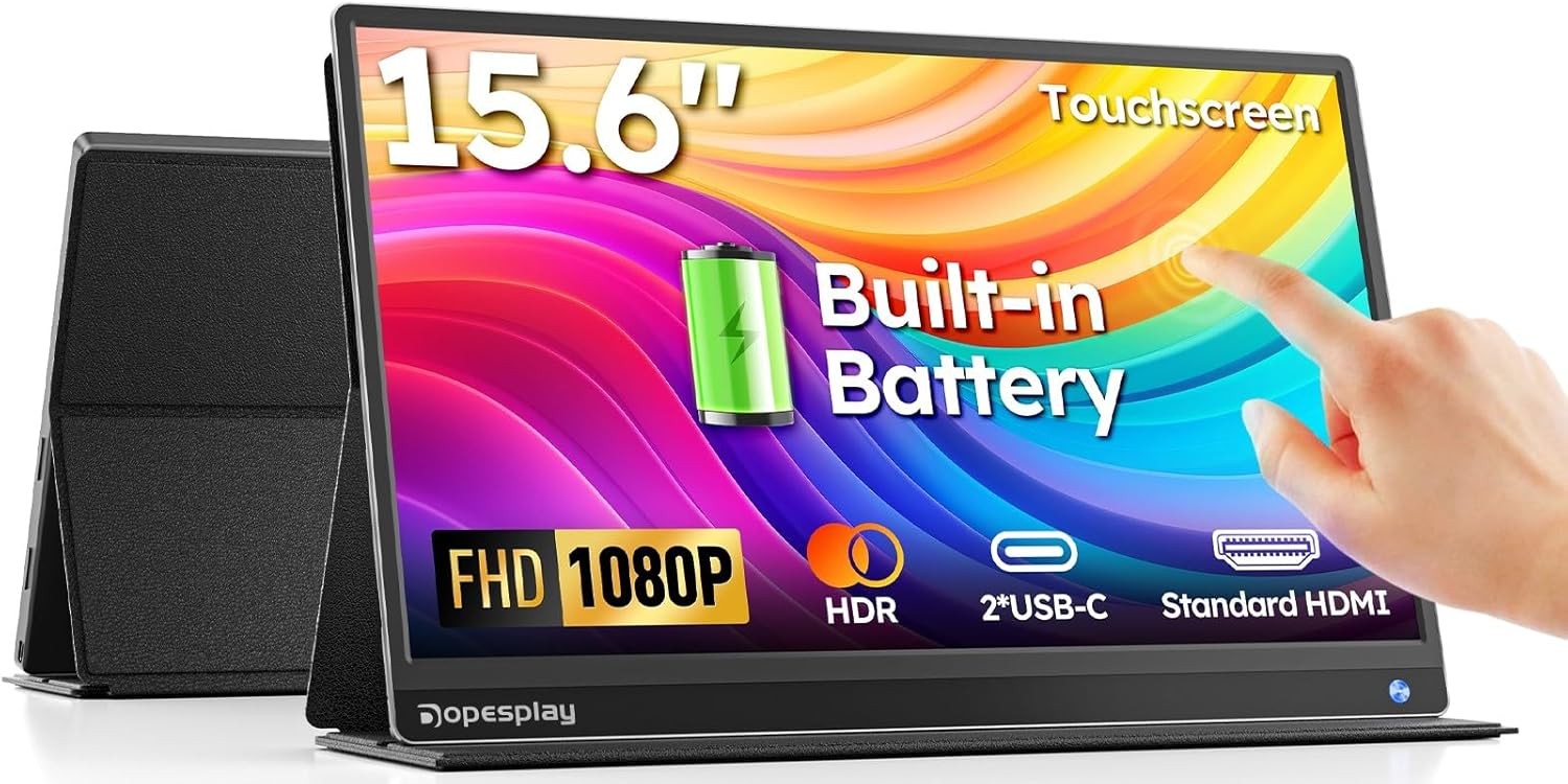 USED 15.6" Portable Monitor - Touchscreen FHD PC PS4/5 PHONE(NO Touch on iPhone)