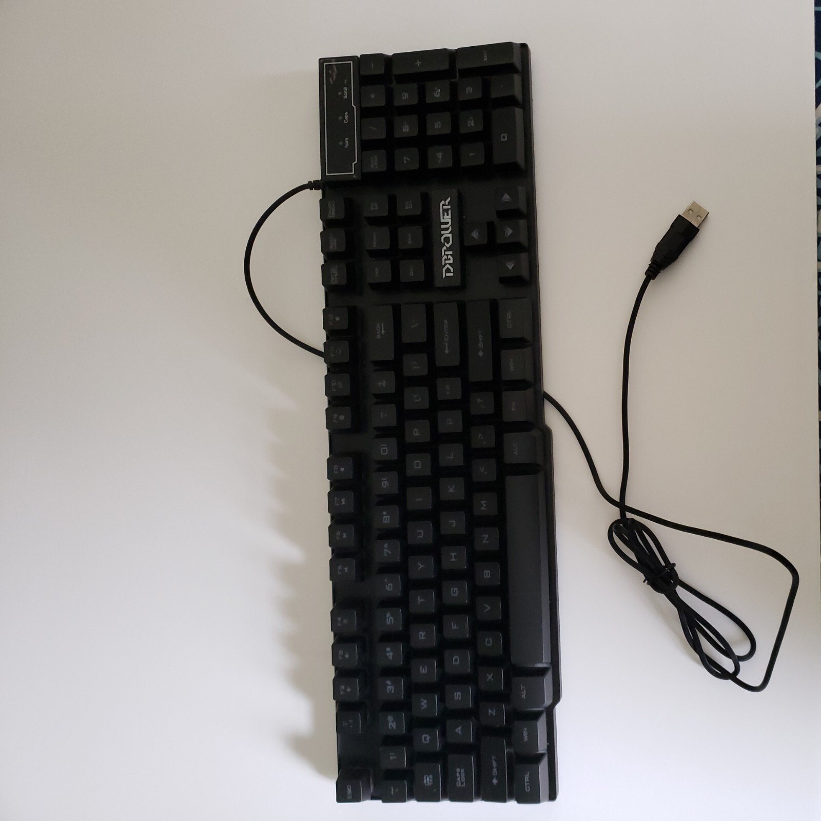 Gaming Keyboard LED Backlit Floating Keyboard 104 Keys Anti-ghosting Ergonomic