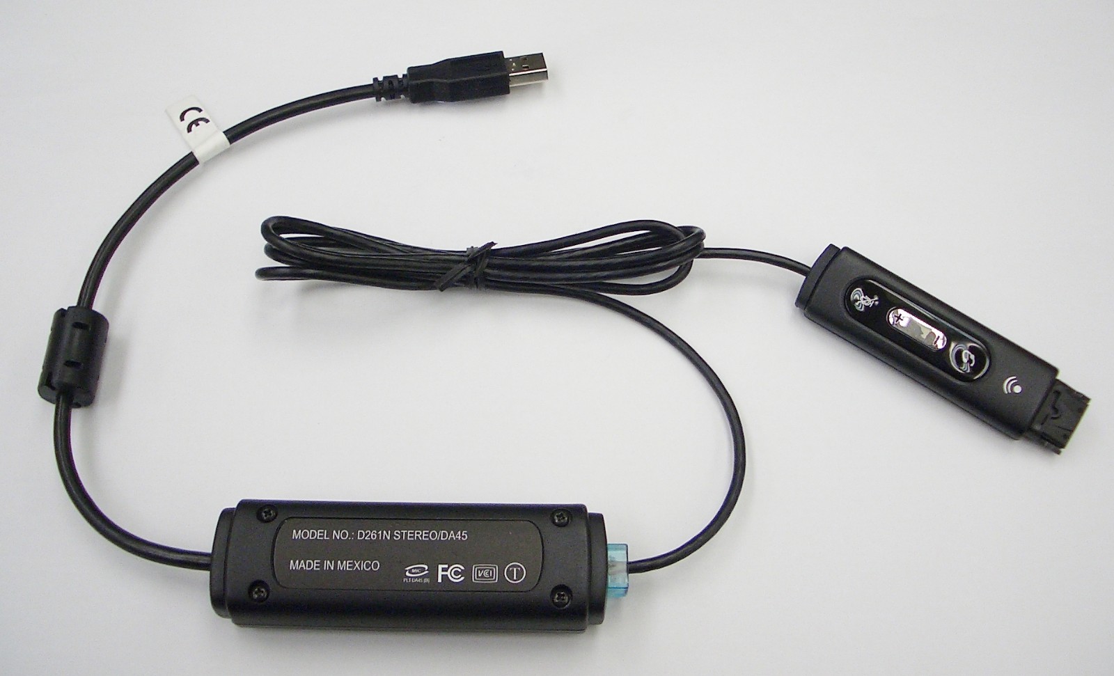 Plantronics DA45M D261N/DA45 6-pin QD USB for HW510D HW520D HW710D HW720D to PC