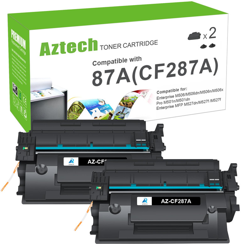 Aztech Cf287A 87A Toner Cartridge For Hp Printer Black M501 M506 Cf287X 87X
