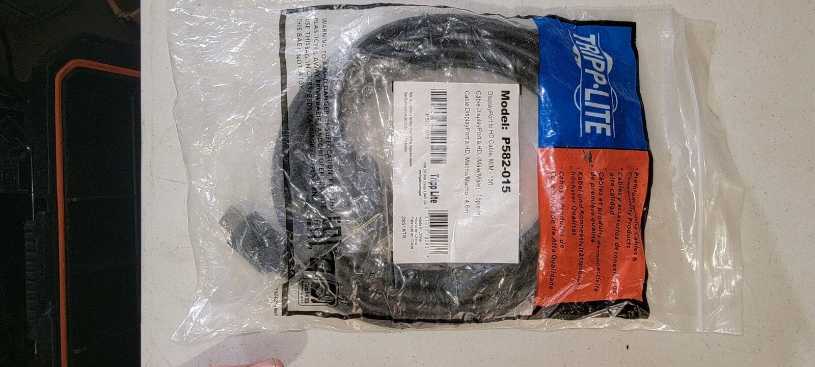 Tripp Lite P580-015 15 ft. DisplayPort Cable (M to M) with Latching connectors