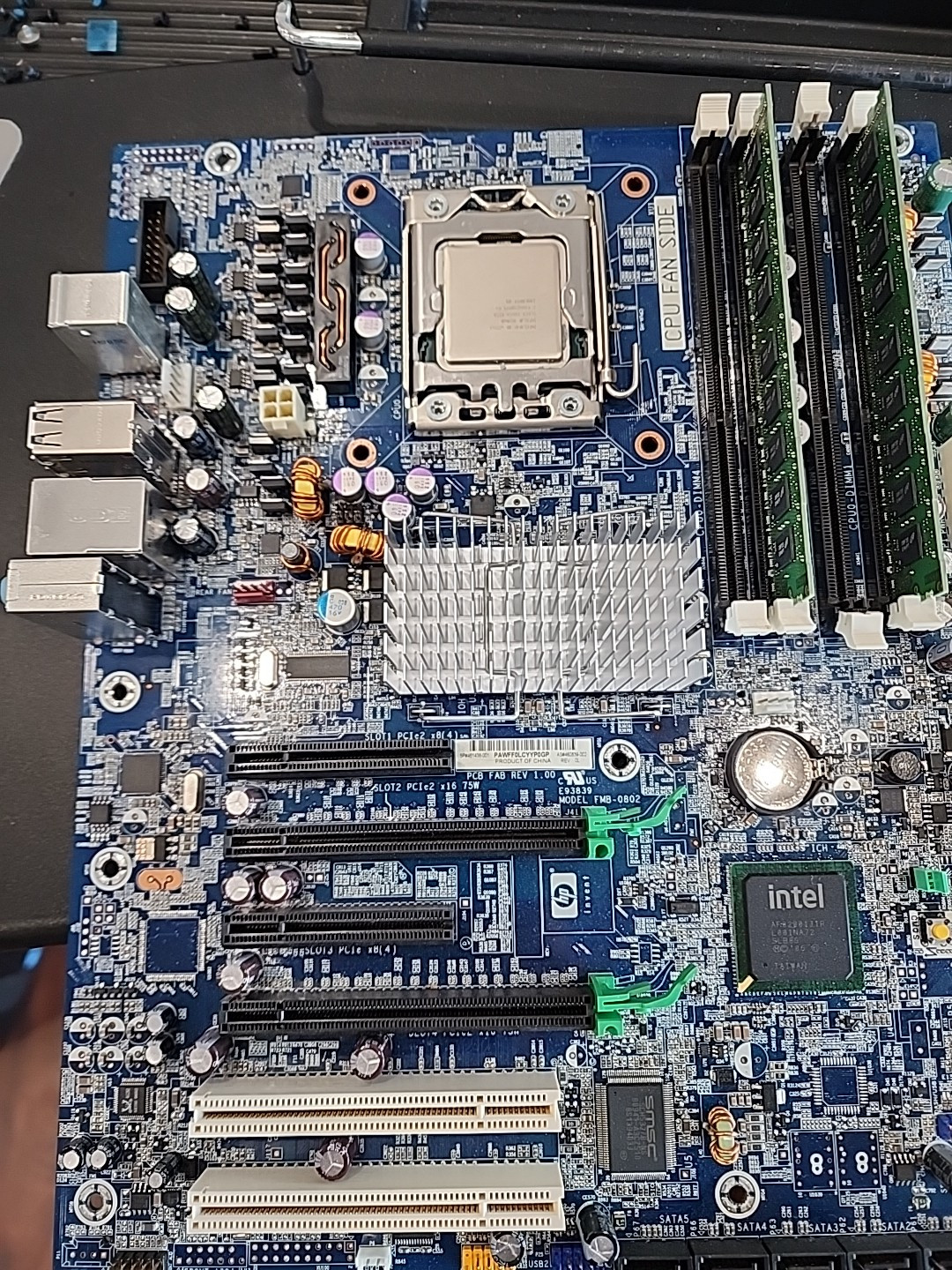 HP Z400 Workstation Motherboard 461438-001 w/Intel Xeon W3520 And 4GB Memory
